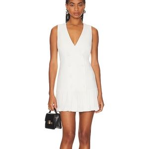 Amanda Uprichard Mesha sleeveless white dress